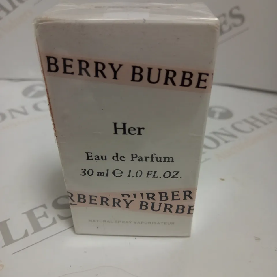 BOXED AND SEALED BURBERRY HER EAU DE PARFUM 30ML