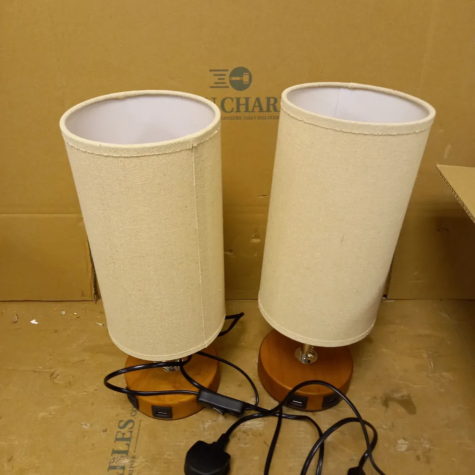 DUAL USB BEDSIDE TABLE LAMP AOOSHINE BEDSIDE LAMP 