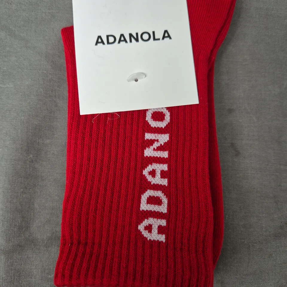 ADANOLA LOVER SOCKS IN RED