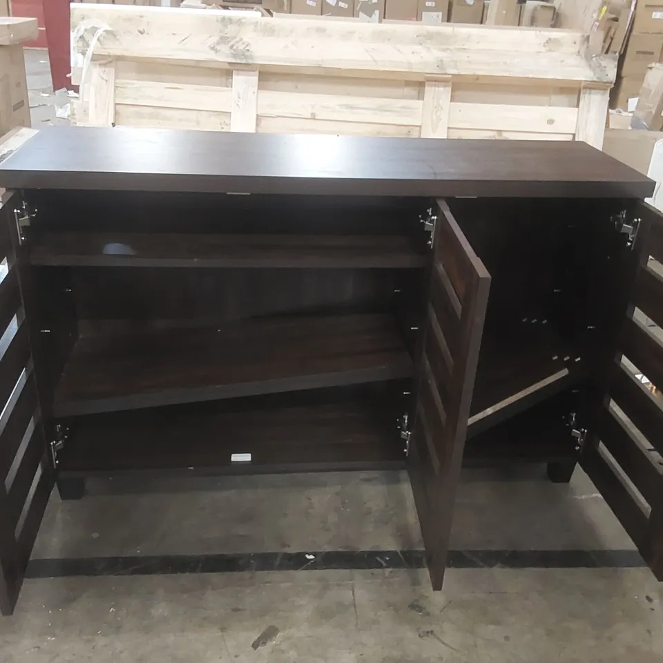 DESIGNER 3 DOOR SHOE STORAGE CABINET