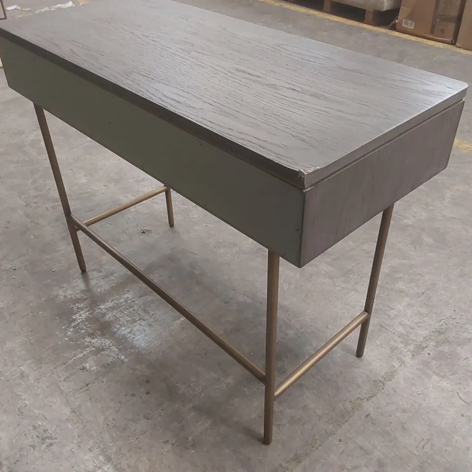 DESIGNER 2-DRAWER WOODEN CONSOLE TABLE
