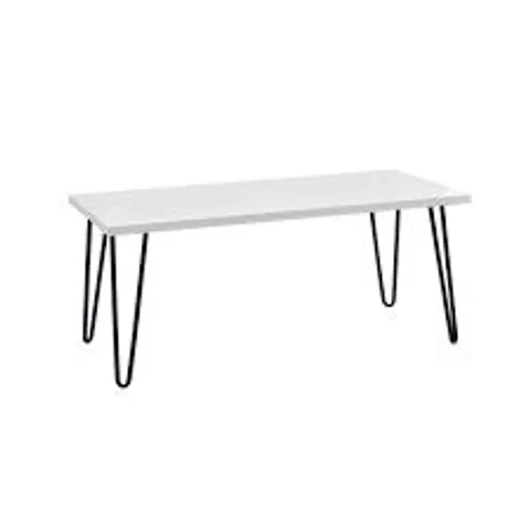 BOXED DOREL HOME OWEN RETRO COFFEE TABLE IN WHITE (1 BOX)
