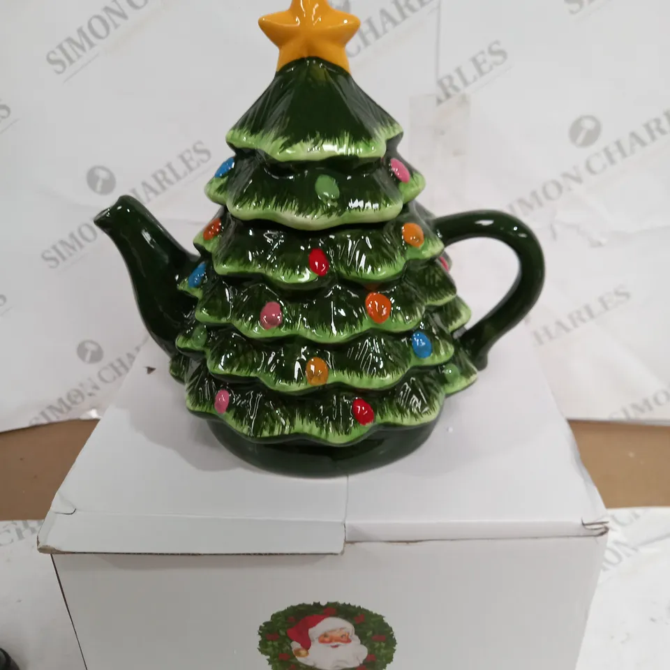 BOXED MR NOST TREE TEAPOT 