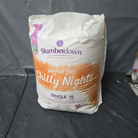 SLUMBERDOWN CHILLY NIGHTS SINGLE DUVET (15 TOG)