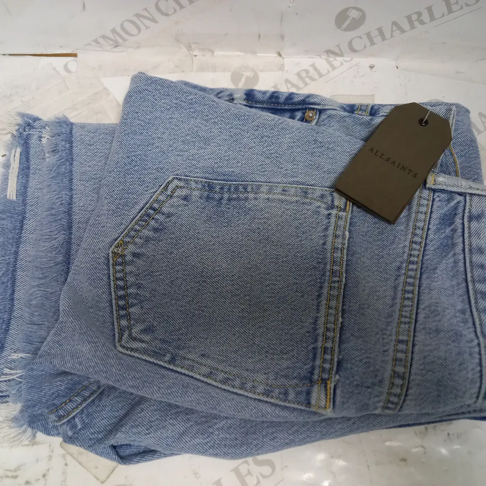 ALL SAINTS 'APRIL BOYS' RIPPED KNEE JEANS SIZE 26 (WAIST)