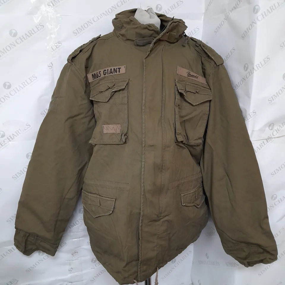 BRANDIT M65 GIANT WINTER COAT IN OLIVE GREEN SIZE XL