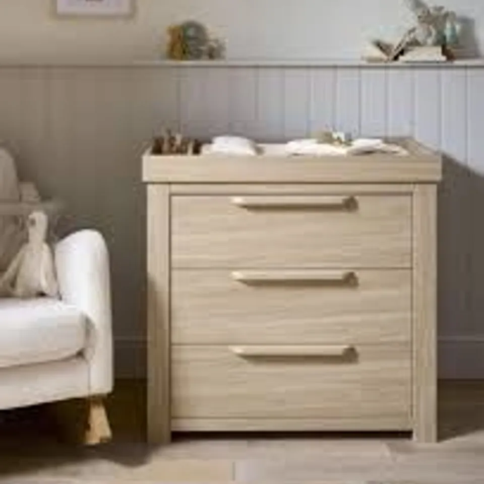 BOXED MAMAS & PAPAS FRANKLIN DRESSER CHANGER - NATURAL OAK (2 BOXES)
