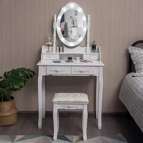 BOXED DIORIO DRESSING TABLE SET WITH MIRROR