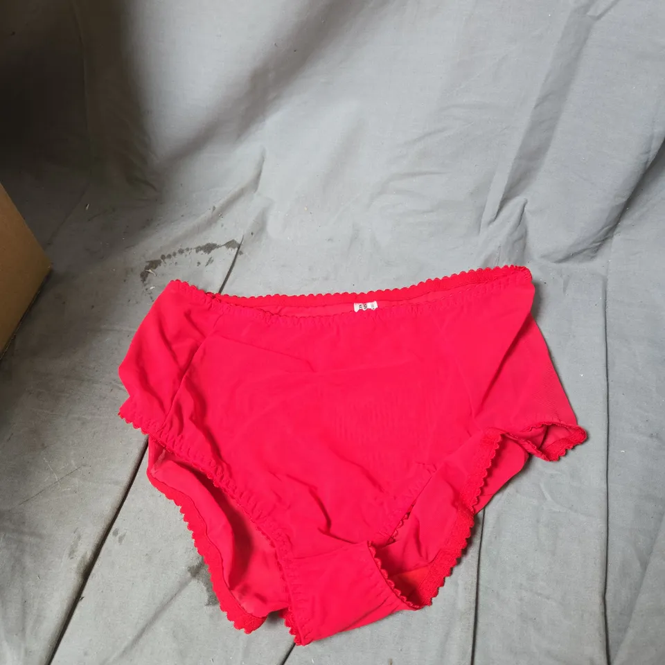 BOX OF APPROXIMATELY 12 ASSORTED CLOTHING ITEMS INCLUDING GOSSARD G STRING , GUY DE FRANCE BRIEFS , NYLON DREAMS BRIEFS , NYLON DREAMS SUSPENDER BELT 