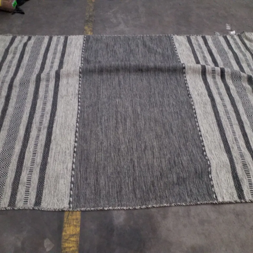 BRAND NEW PACO HOME KILIM 217 RUG IN GREY - 200×290CM