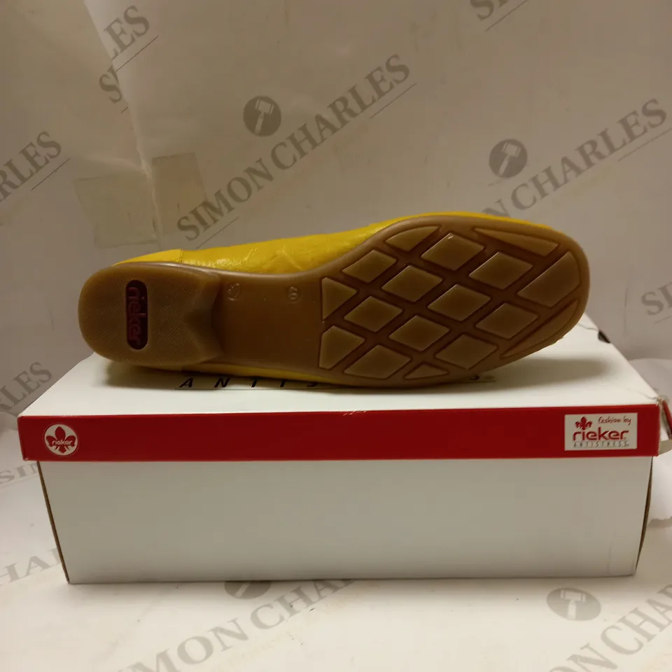 RIEKER YELLOW LOAFERS - SIZE 6.5