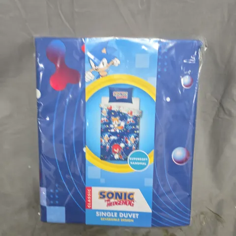 SONIC THE HEDGEHOG SINGLE DUVET COVER – REVERSIBLE DESIGN