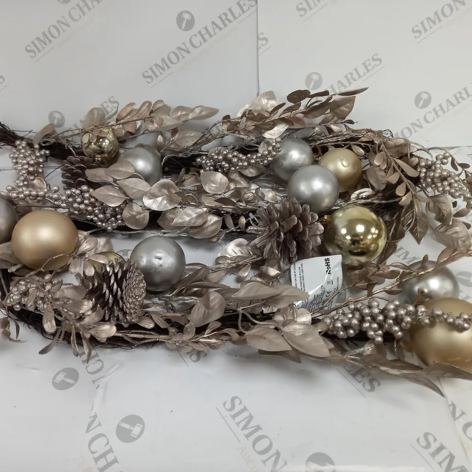 6FT CHAMPAGNE GOLD PRE LIT GARLAND RRP £39.99