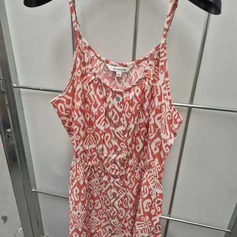 BONMARCHÉ WOMEN'S SLEEVELESS DRESS - PINK PATTERN, UK 14