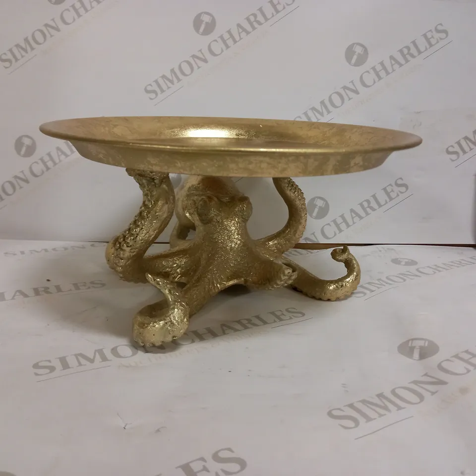GOLDEN OCTOPUS SERVING TRAY