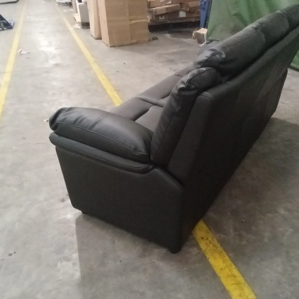 ALBION LUXURY FAUX LEATHER HIGH BACK 3 SEATER SOFA RRP £599