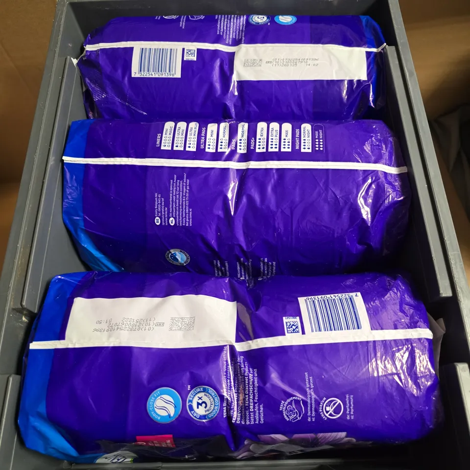SMALL QUANTITY (APPROX 3) OF TENA LADY MAX COMFORT MULTIPACKS 