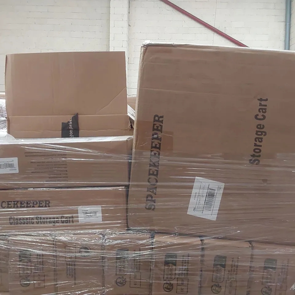 PALLET CONTAINING A VERY LARGE QUANTITY OF BOXED STORAGE CARTS