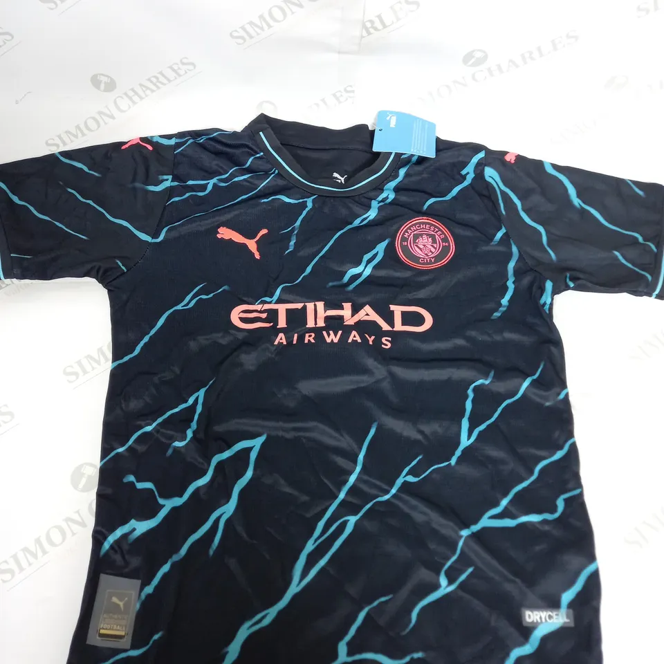 MANCHESTER CITY FC THIRD AWAY KIT SIZE 26 WITH HAALAND 9 