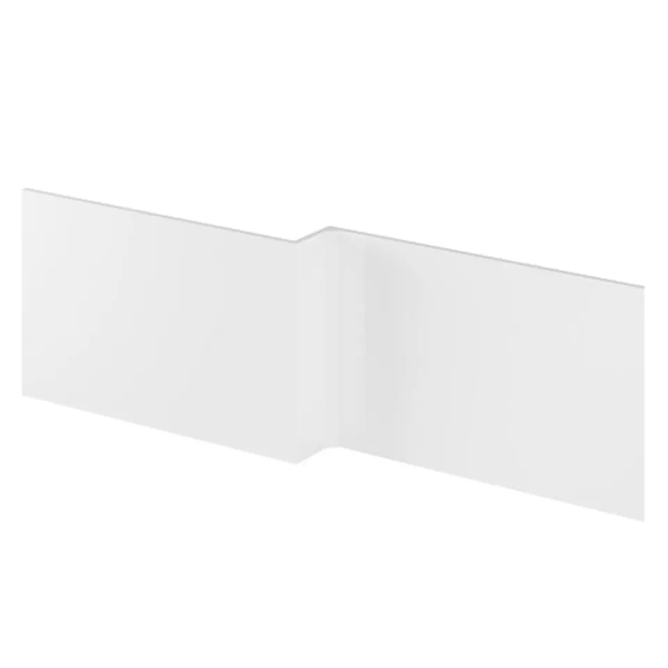 BOXED SHOWER BATH PANEL - GLOSS WHITE (1 BOX)