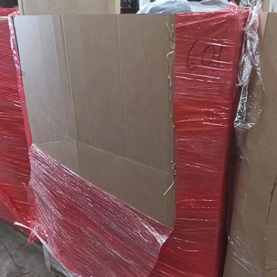 PALLET OF ASSORTED HOUSEHOLD GOODS AND PRODUCTS TO INCLUDE; ELECTRIC FRYER, FULL LENGTH, MIRROR BOXED FURNITURE ETC