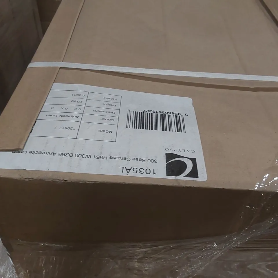 PALLET CONTAINING A LARGE QUANTITY OF ASSORTED BATHROOM FURNITURE PARTS INCLUDING: SAVENA SINGLE DRAWER VANITY BASES, CALYPSO BASE CARCASS ECT