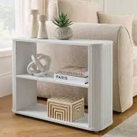 BOXED CARINA SOFA SIDE TABLE - WHITE (1 BOX)