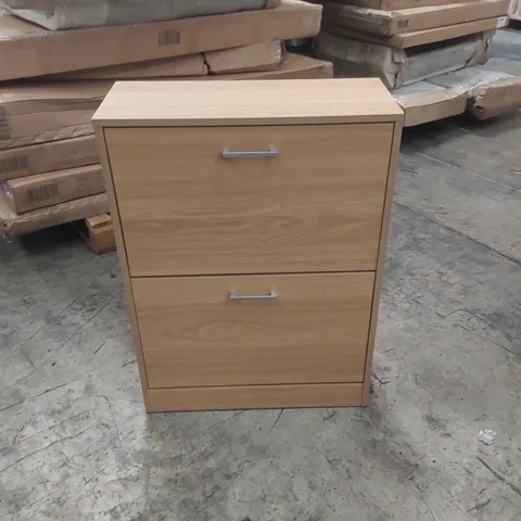 DESIGNER WOODEN FLIP OUT SHOE STORAGE CABINET