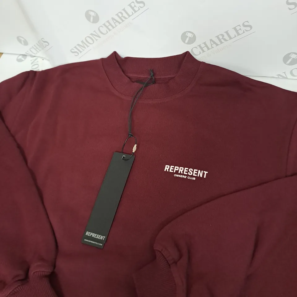REPRESENT OWNERS CLUB SWEATSHIRT SIZE XS