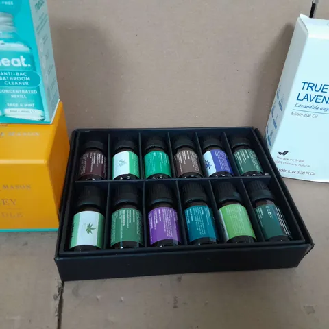 APPROXIMATELY 20 ASSORTED HOUSEHOLD ITEMS TOO INCLUDE, NEAT, TRUE LAVENDER, CANDLES , ETC