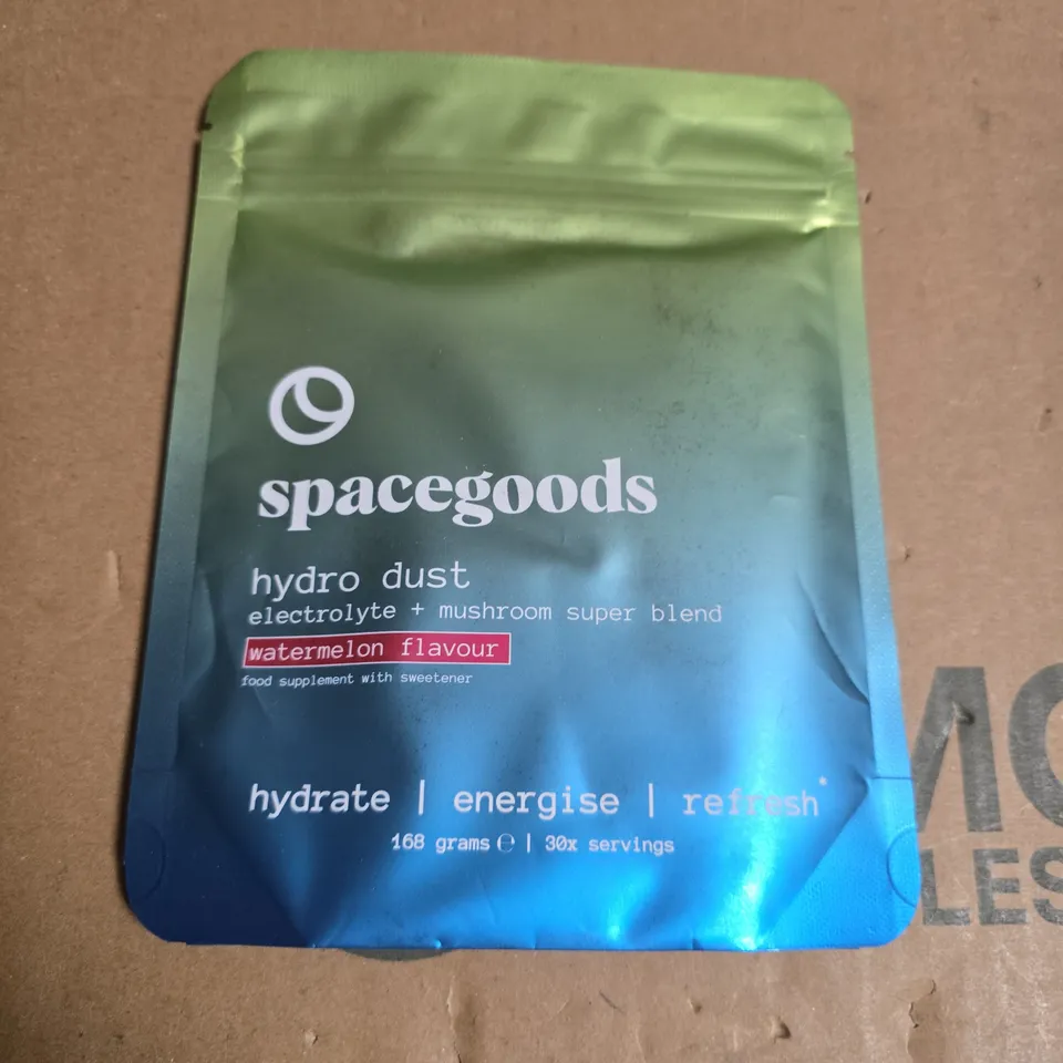 SPACEGOODS HYDRO DUST ELECTROLYTE + MUSHROOM SUPER BLEND – WATERMELON FLAVOUR, 168 G