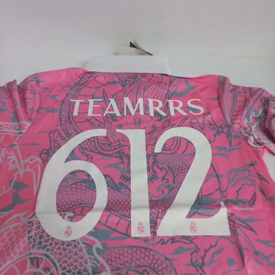 REAL MADRID PINK AWAY FOOTBALL SHIRT – LARGE