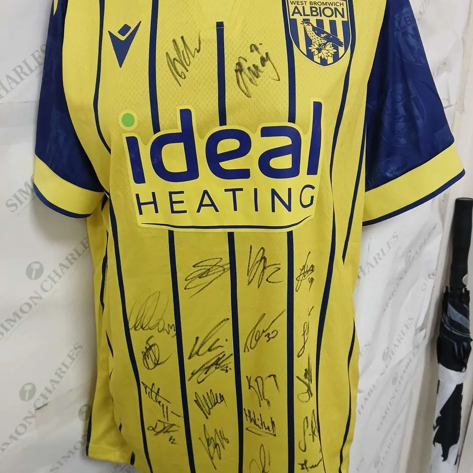 SIGNED MACRON WEST BROM AWAY (YELLOW) 24/25 JERSEY - LARGE