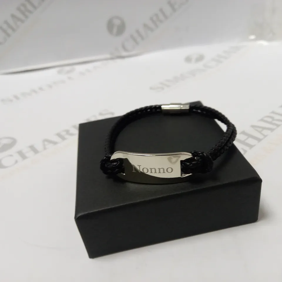PERSONALISED MEN'S STATEMENT LEATHER BRACELET RRP £30