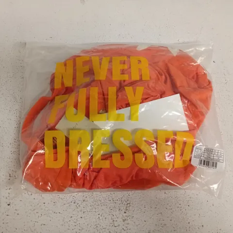 BAGGED NEVERFULLYDRESSED ORANGE SUN BANDEAU SWIMSUIT - UK 24