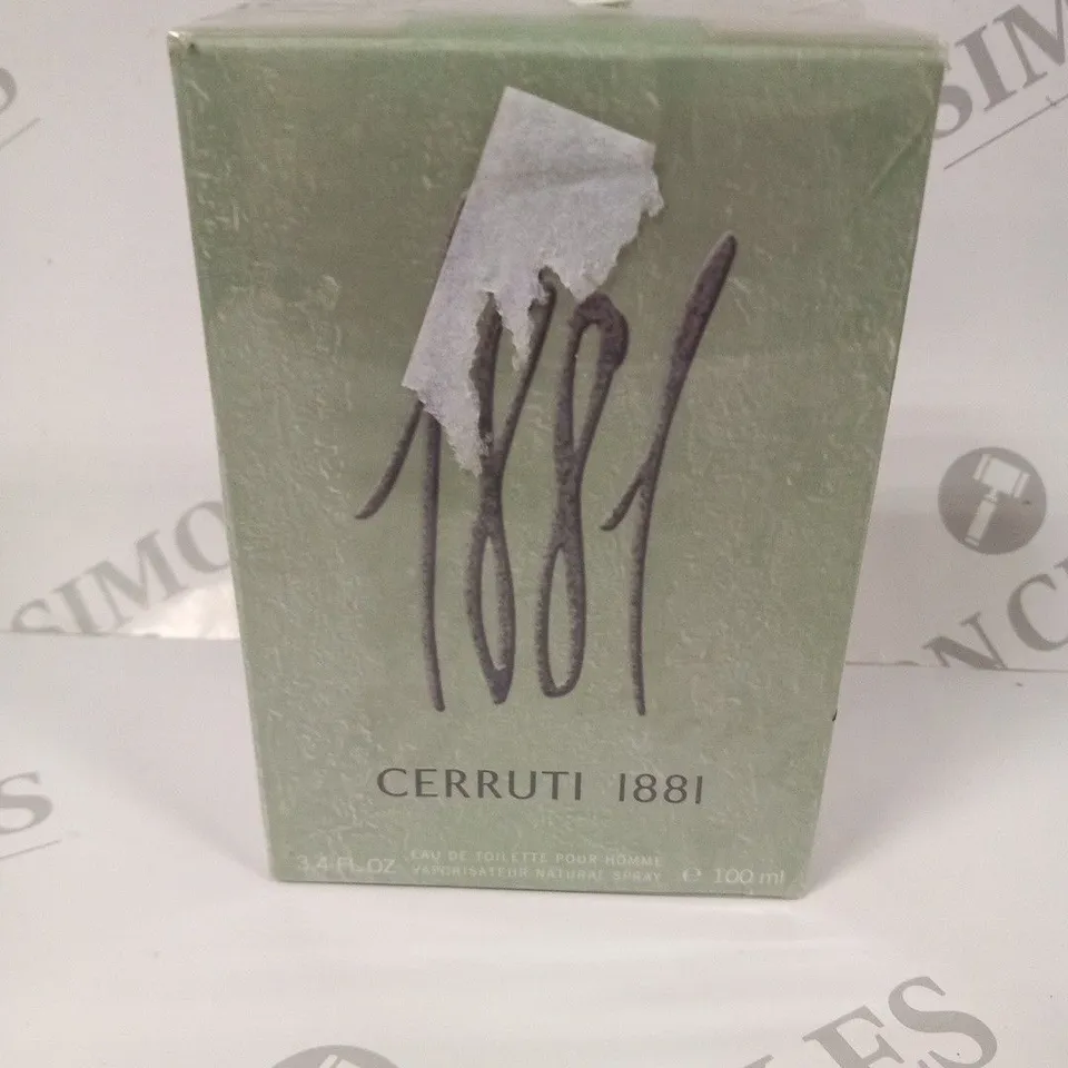 BOXED AND SEALED 1881 CERRUTI EAU DE TOILETTE 100ML