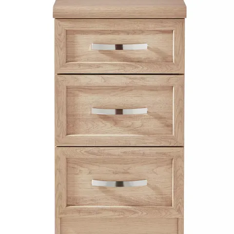 CAMBERLEY 3 DRAWER GRADUATED BEDSIDE CHEST