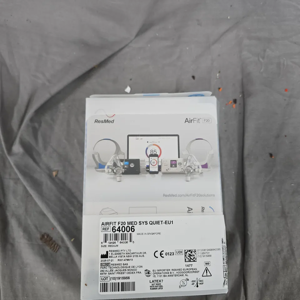 RESMED AIRFIT F20 FULL FACE MASK – BOXED