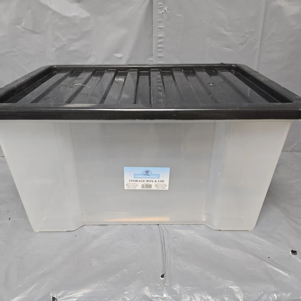 TOM CLEAR SOTRAGE BOX WITH LID 50L - COLLECTION ONLY 