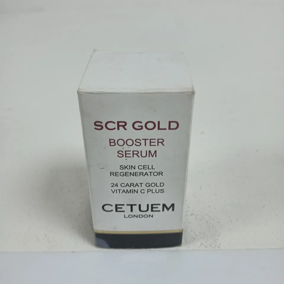 CETUEM SCR GOLD BOOSTER SERUM – SKIN CELL REGENERATOR, 24K GOLD, VITAMIN C PLUS 15ML