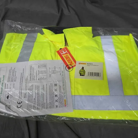 B-SEEN HI-VIS SUPER BOMBER JACKET - S