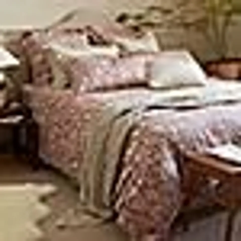 SECRET LINEN STORE FERN COTTON 4 PIECE SET DOUBLE