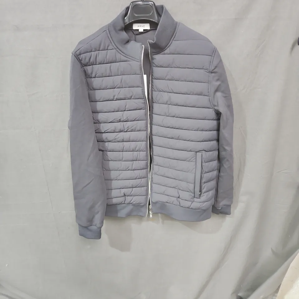 Arne Quilted Jacket – Grey, Size L