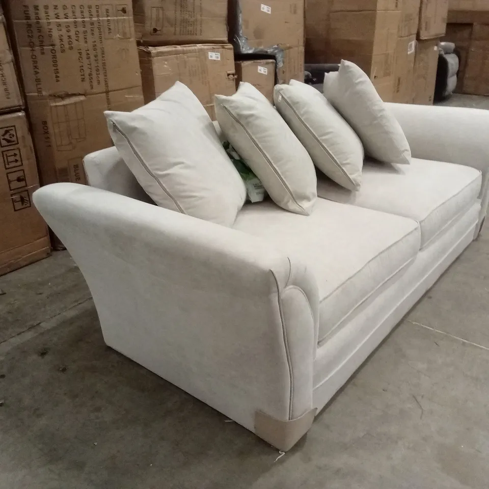 DURY CHUNKY WEAVE 3 SEATER SCATTERBACK SOFA - NATURAL RRP £599
