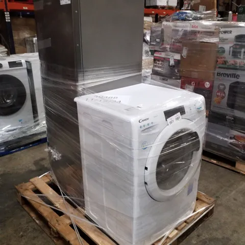 CANDY SMART PRO FREESTANDING WASHING MACHINE WHITE and COOKOLOGY CTFR240IX TALL F LARDER FRIDGE
