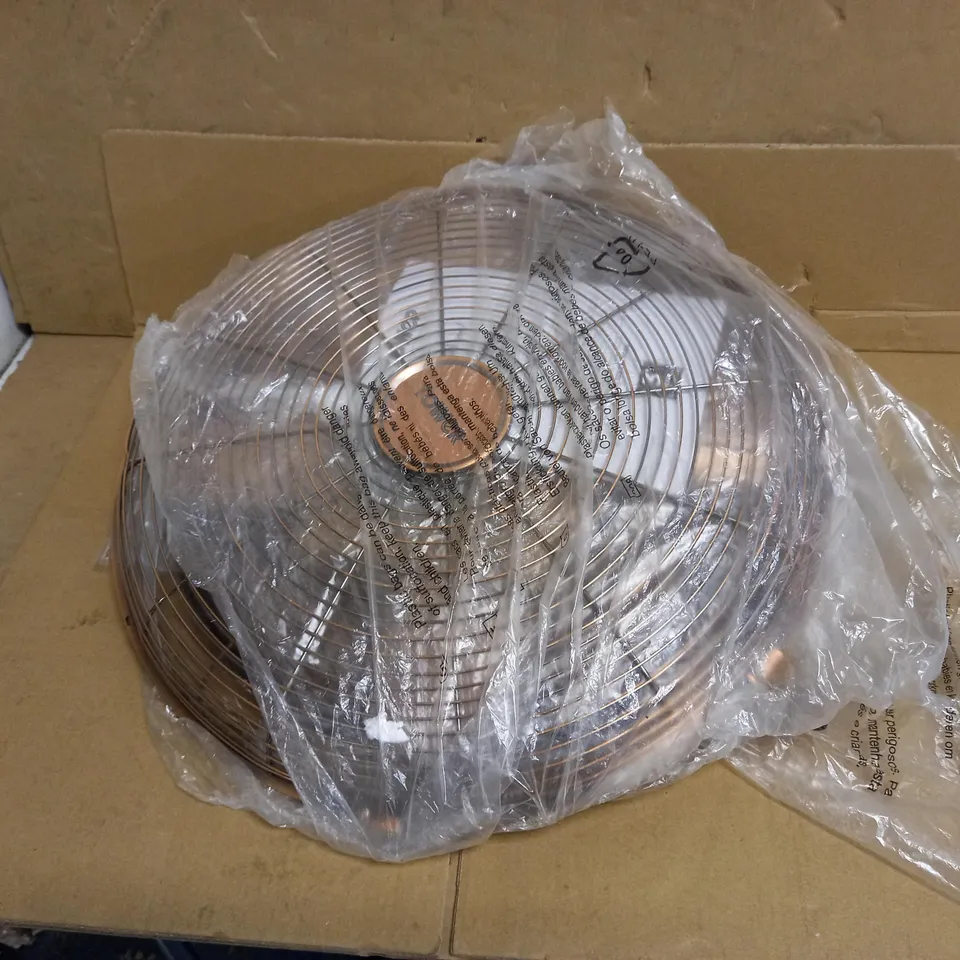 TOWER COPPER METAL PEDESTAL FAN 