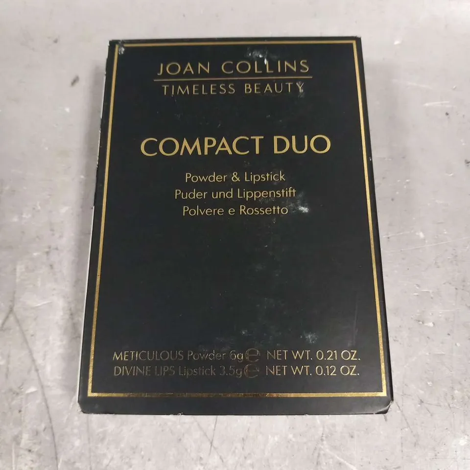 BOXED JOAN COLLINS TIMELESS BEAUTY COMPACT DUO 