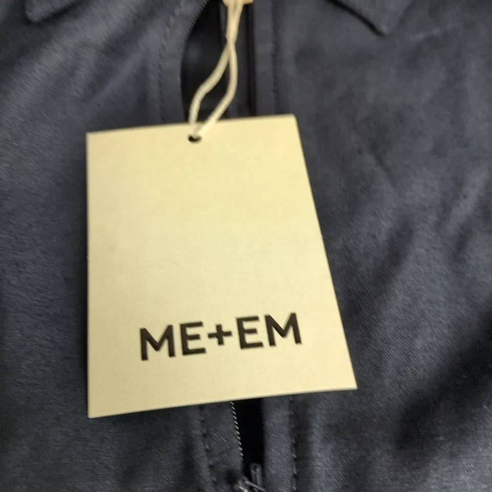 ME+EM MIDI FIT AND FLARE SHIRT DRESS – NAVY, UK 6 (US 2, EU 34)