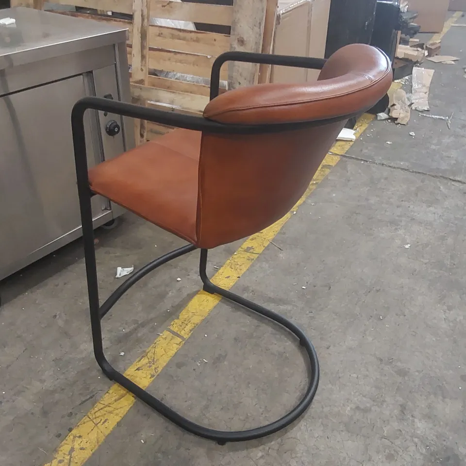 DESIGNER DEANSGATE LEATHER BAR CHAIR