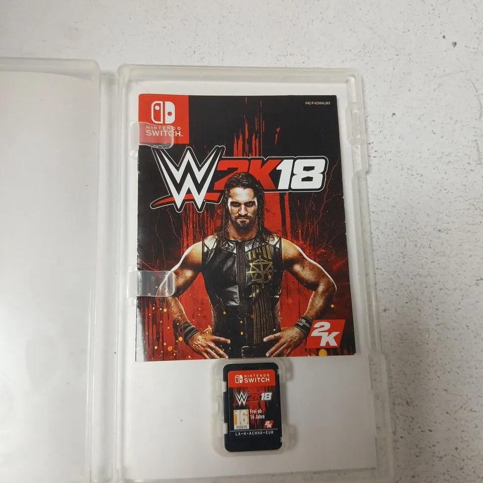 WWE 2K18 – NINTENDO SWITCH GAME CARD IN CASE